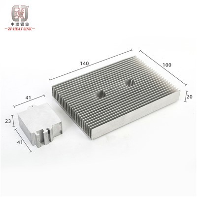 ऑटोमोटिव रेफ्रिजरेटर के लिए कस्टम एल्यूमीनियम एक्सट्रूज़न हीटिंक